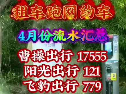 苏州租车跑网约车,4🈷️份流水大揭秘,来看看一共跑了多少#网约车司机的日常记vlog #网约车 #租车跑网约车 #创作者中心 #创作灵感