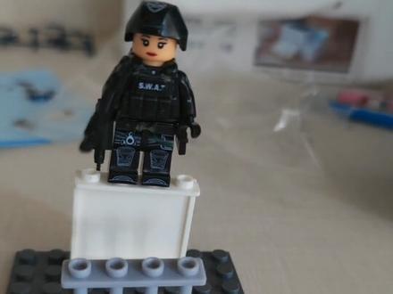 特警战狼队第一次拼高人仔#乐高moc
