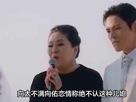 向太不满向佑恋情称绝不认这种儿媳