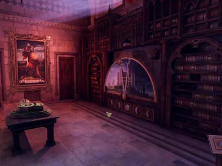 有聊游戏:达芬奇密室3 第十四集 独闯骑士团书房机关 #解密游戏 #单机游戏