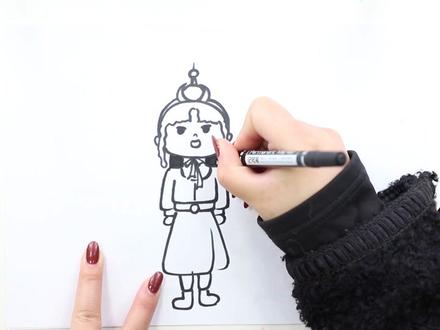 贾宝玉卡通人物怎么画