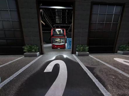 巴士模拟21:双层大客车,二层空间特别矮,乘客都要弯腰低头