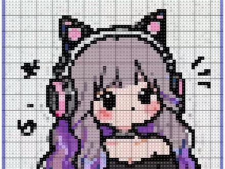 今天教大家怎么把喜欢的图片变成这种拼豆图纸#醒图创作者 #醒图 #拼豆 #拼豆图纸 #拼豆新手