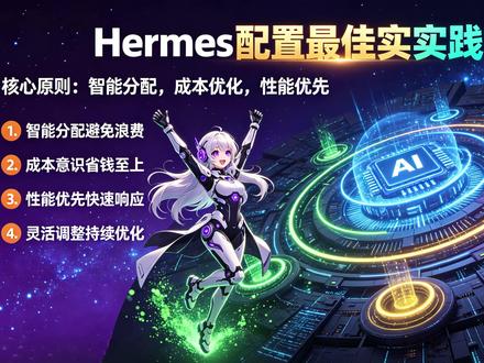 AI配置太贵? 双模型架构详解 成本优化实战 AI配置总花冤枉钱?😰Hermes双模型架构来帮忙!智能分配+八种辅助任务独立配置,成本降至五十分之一💰点击观看完整教程!#AI工具 #技术分享 #开发者 #成本优化 #配置指南