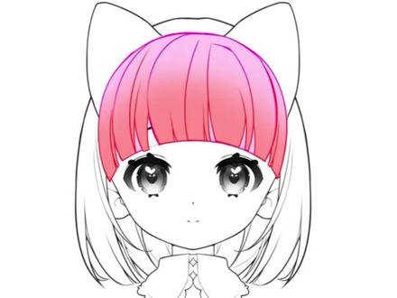 画头发哪有这么难啊 #板绘教学 #画画其实很简单