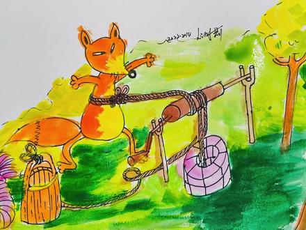 #听Lily讲故事#学画画#狐狸列那的故事#依桑格兰的水井梦魇# #简笔画 #手绘 #儿童绘画 #儿童简笔画