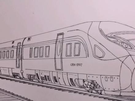 CR400BF型复兴号动车组#画画 #手绘 #火车迷