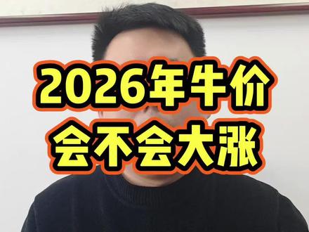 明年的牛价到底会不会大涨、特涨、暴涨?只要看准这一点,大局就已经定了#牛价行情 #牛价走势 #养牛知识 #2026年养牛赚钱吗