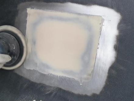 原来原子灰是这样刮的 #汽车保养与维修 #钣金修复 #原子灰