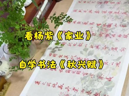 看杨紫《家业》自学书法⁉️ #真实生活分享计划 #书法 #自学书法 #家业 #徽墨
