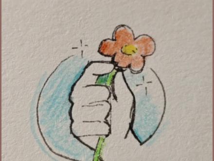 会写“自”就会画“送花”✧有步骤 #零基础学画画 #简笔画教程 #每日一画#绘画过程
