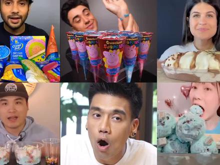 盘点不同国家的人吃冰淇淋,最后一个,太妖娆了 #外网视频 #冰淇淋