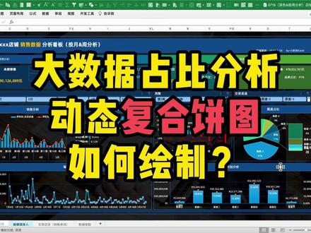 大数据分析「复合饼图」解决系列太多占比看不清难题 #Excel #小秋的excel #excel教学#大数据