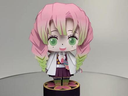 《鬼灭之刃》 甘露寺蜜璃纸模教程。