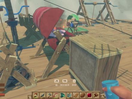 《Raft》木筏求生:接收器天线放错了位置没信号,白干了还费物资 #raft #raft木筏 #木筏求生