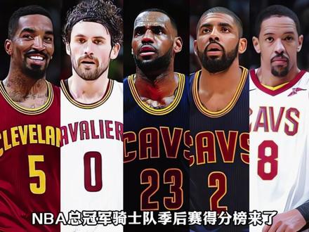 2015-16赛季NBA总冠军骑士队季后赛得分榜来了。#篮球 #NBA #詹姆斯 #欧文 #乐福 @DOU+小助手