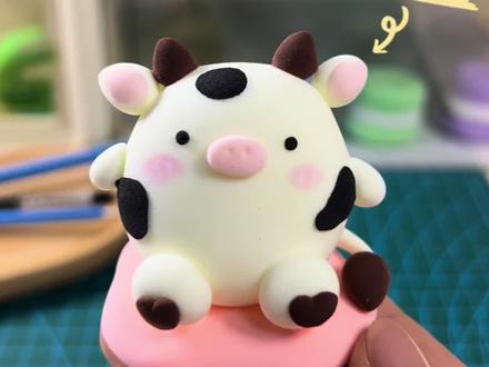 挑战999个粘土手工|第10期小奶牛🐮#真实生活分享计划 #黏土小牛 #粘土教程 #可爱到爆炸💥