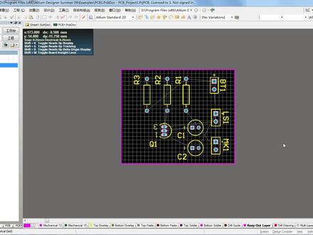 入门PCB电路板设计6 AD09教程 PCB板的自动布线技巧和多边形敷铜 #pcb设计 #电路板设计