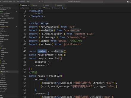 08-vue3权限管理实战【系列视频,持续更新】