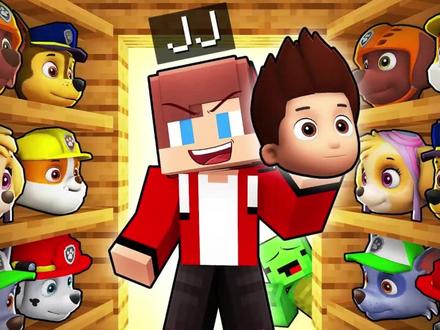 我的世界:汪汪队复仇记,杰杰拥有最全皮肤 #游戏 #我的世界 肤