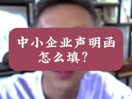 中小声明函,再也不会填错! #标书代写