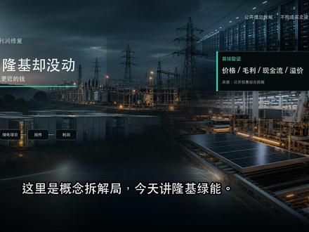 AI 缺电这么热,隆基怎么成了“老登股”? 这期讲隆基绿能,不是讨论光伏有没有长期需求,而是拆一个更扎心的问题:AI 缺电这么热,为什么光伏龙头没有被资金当成主线来买。
#隆基绿能 #光伏 #AI用电 #绿电 #概念拆解局