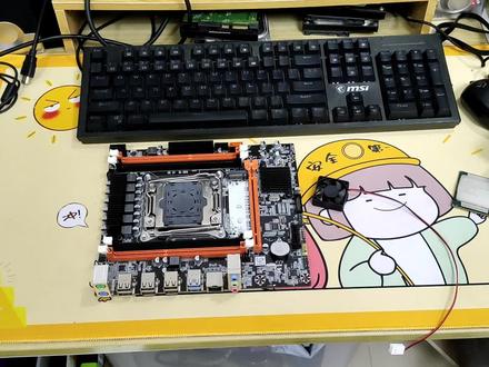 x99主板mos上小风扇教程#diy电脑 #x99鸡血 #主板散热改造 #装机服务 #组装机