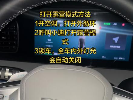 #露营模式 纯电的车开空调一小时用1度电多一点,#比亚迪 #海狮06