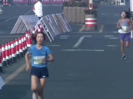 东营女子半程马拉松冠军宋妍#2023东营马拉松