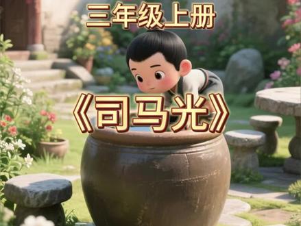 三上|《司马光》小朋友们,你们听过司马光砸缸的故事吗🤔#三年级语文 #三年级上册语文 #三年级