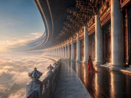 三十三重天外天,九霄云外有神仙,神仙本是凡人变,唯恐凡人心不坚,一言半句便通玄,何须丹书千万篇,人若不为形所累,眼前便是大罗天#天宫既视感 #玄幻修仙 #仙界氛围感 #国人都有一个仙侠梦 #玄幻美学