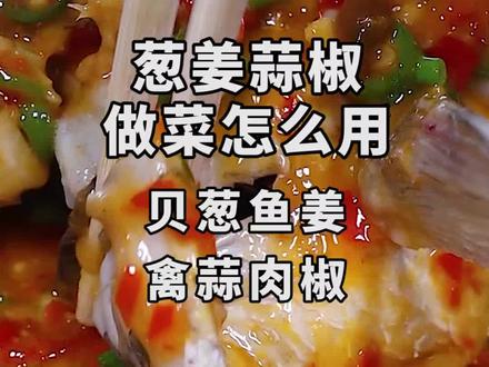 葱姜蒜椒被称为厨间四君子,做菜你都放 对了吗 #美食 #抖音小助手