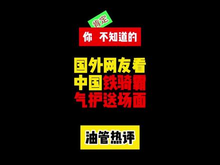 国外网友看中国铁骑霸气护送场面,热评:为人民服务 #瓜子二手车