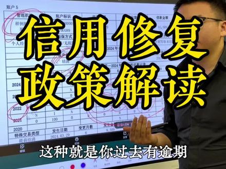 一次性信用修复深度解读对普通人有什么深远影响? #一次性信用修复政策来了 #负债前行 #LPR #财经 #深圳路宽