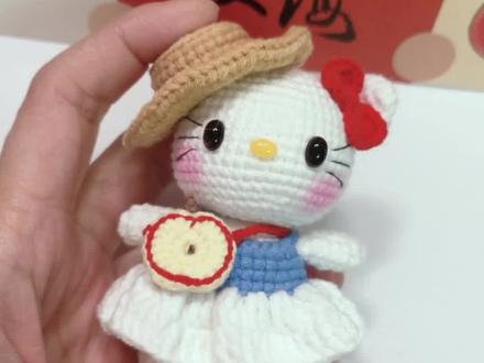Kitty猫钩织视频教程。帽子钩织视频教程# 长颈鹿包包钩织视频教程。#玩偶钩织视频教程#毛线钩织图解教程