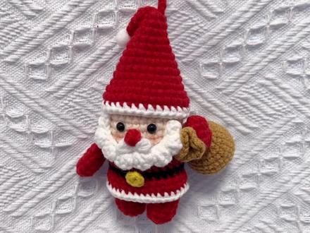 圣诞老人车挂钩织教程来啦#钩针教程