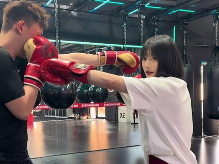 实战实用技巧,前摆拳调开#拳击🥊 #私教一对一 #格斗