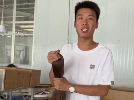 今天来我们工厂带你们看一下你们剪下来的头发都做什么用了!#收长头发
