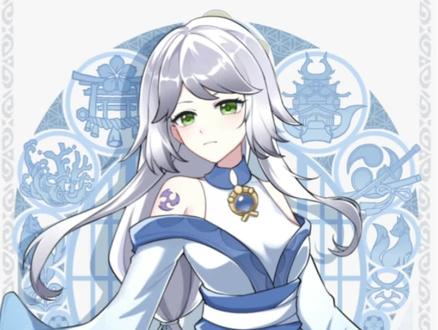 冰系仿原神立绘一枚呀#儿童画 #绘画过程 #稿件展示 #原神oc #约稿