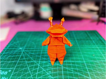 硬币怪兽卡尼贡,推荐二十五厘米纸折叠。#折纸 #手工 #奥特曼 #折纸教程 #亲子手工