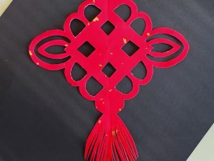 写数字3剪中国结#剪窗花过新年 #剪纸教程