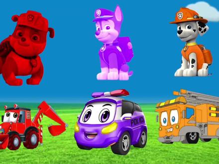 汪汪队小砾的挖掘机是什么颜色的?启蒙早教儿童益智动画#儿童动画 #益智动画 #少儿 #儿童视频 #汪汪队