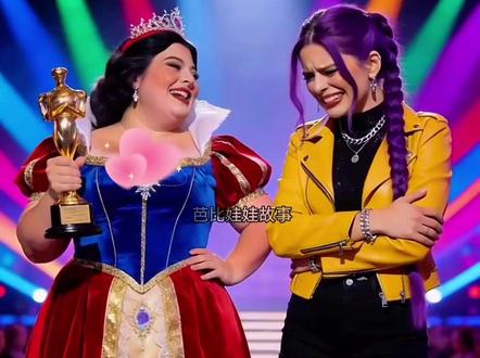 胖胖白雪和鲁米谁的街舞才是100分呢。#芭比公主动画 #创作者中心 #创作灵感 #白雪公主玩具 #鲁米玩具