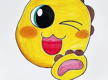 好调皮的小奶龙啊🤣#脑洞大开 #表情包 #限时表情包 #一起学画画 #儿童创意手工