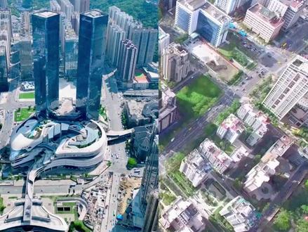 航拍台北和贵阳,同是省会城市,城建对比差距有多大? #城市风景 #地标 #城建 #航拍摄影 #航拍最美家乡