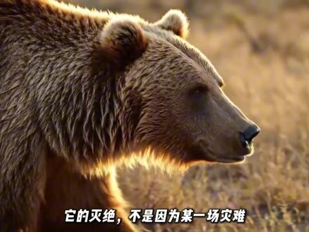 它站起来4米高,如果没灭绝人类永远走不出洞穴! #科普 #科普一下 #探索与发现 #熊