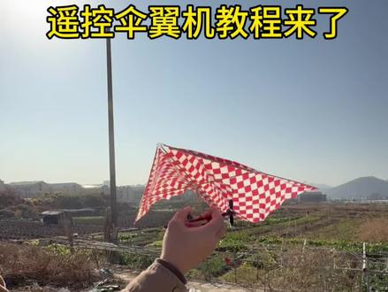 遥控伞翼机的教程来了#自制飞机 #伞翼机#DIY