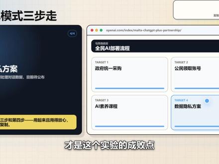 ChatGPT全民配发值不值 马耳他给所有公民发ChatGPT Plus,这事的真正信号不在免费,在AI正在变成公共设施。
#ChatGPT #AI政策 #马耳他 #OpenAI