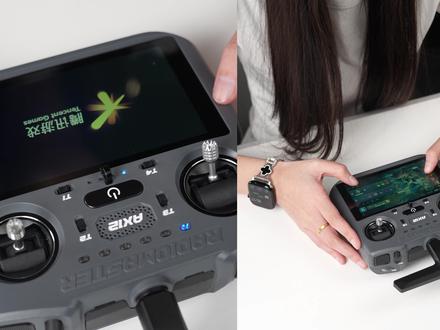 遥控器不仅能打游戏?!甚至还能投屏直播飞铠5Ⅱ? #AX12 #科技 #RUSHFPV#穿越机 #无人机