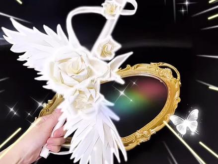 居然这么好看!玫瑰西洋剑教程来啦! #手工 #手工diy #折纸 #剑